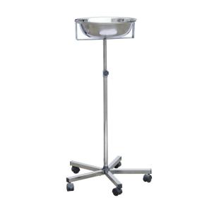 China Medical Cart , Stainless Steel Mayo Trolley With Removable Bowl on sale