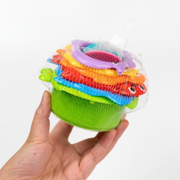 6pcs Plastic Stackable Toys Educational Other Baby Products Stackup Floating