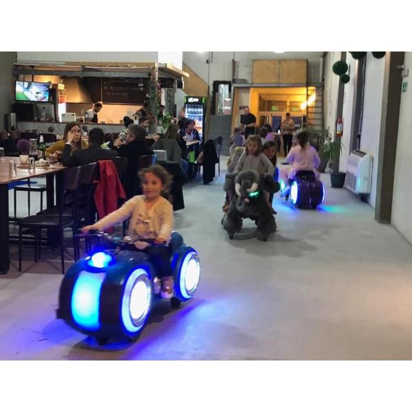 Outside Remote Control Electric Kids Prince Motorbike For 2 Player