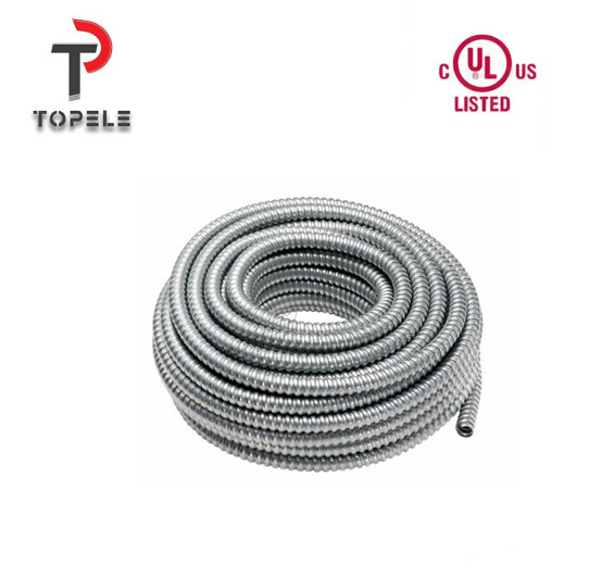 Buy UL Standard Galvanized Steel Flexible Conduit Electrical 1/2" - 4' at wholesale prices