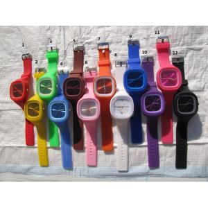 Silicone watch, silicone material, fashion design, japanese movement, 3atm water
