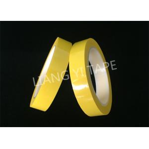 Polyester Film Adhesive Insulation Tape , Flame Retardant Yellow Insulation Tape