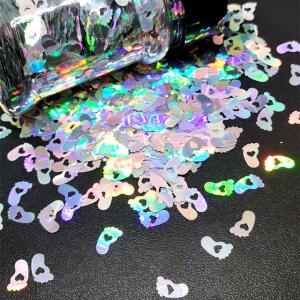 OEM/ODM Glitter Footprint Shaped Sand Ornament for Easter Occasion Personalized