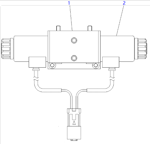 UC1026011625 UC1026026755 Solenoid Valve KOMATSU Wheel Loader Electric Parts For WA200-6