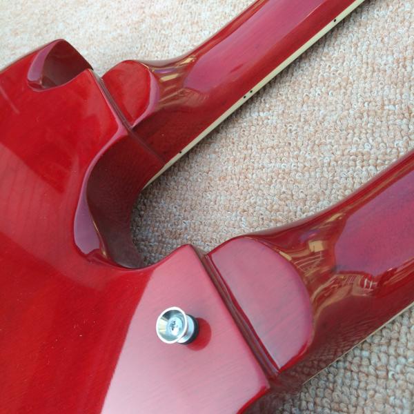 Red EDS1275 Custom Shop double Neck Electric Guitar 6/12 strings Wholesale Musical Instruments