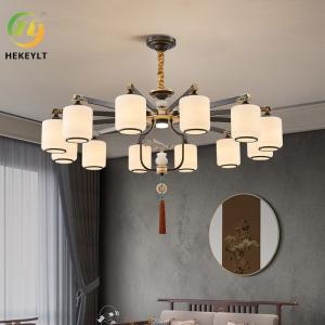 New Chinese Chandelier Lotus Lamp Box Restaurant Tea Room Living Room Light