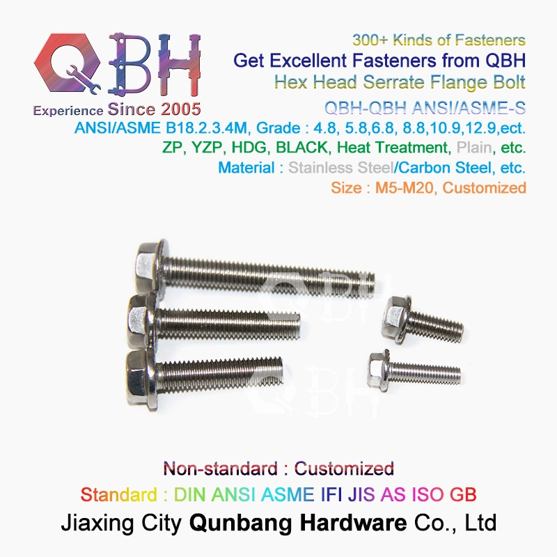 Hexagonal Flanged Bolt with Serrationn