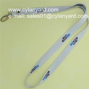 China Customized sublimated lanyard with heavy duty metal snap hook on sale