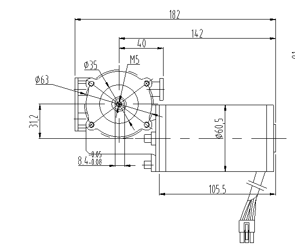 Low Sound Roller Shutter Door Motor Brushless 24V DC For Industrial / Household