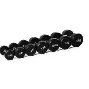 ZH Washable Black Fitness Neoprene Dumbbell Round Rubber Dumbbell Set