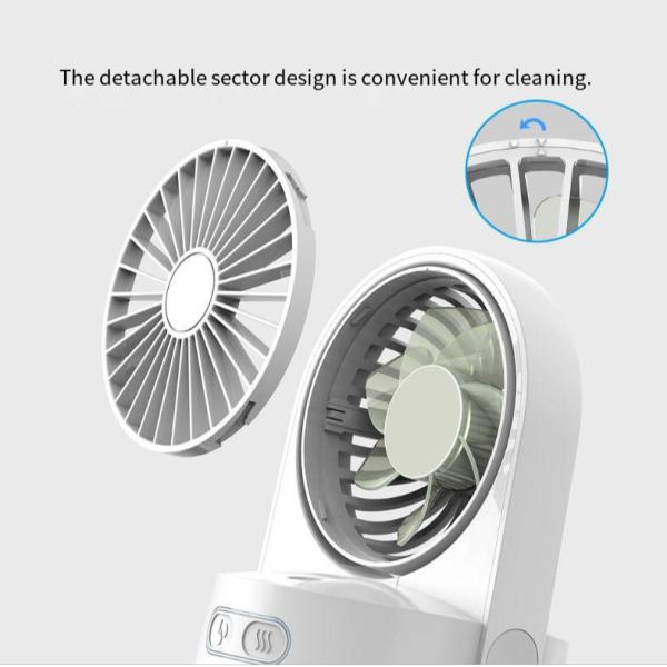 Household USB Rechargeable Water Mist Fan for Home Office Cooling and Humidifying