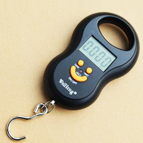Orange Portable Electronic Luggage Scale With Over Load Indication
