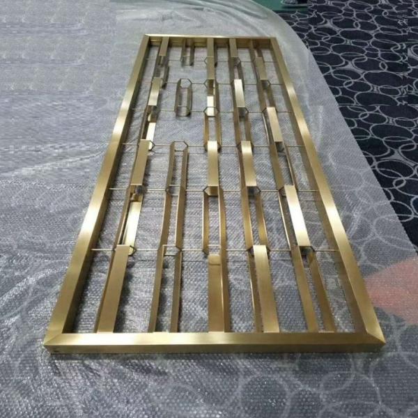 Antique Chinese Style Stainless steel Metal Screen Decorative Room Partition