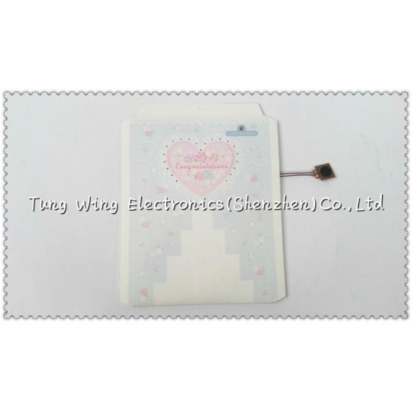 Heart Shaped Fiber Optic Musical Greeting Card with Custom / stardard sound