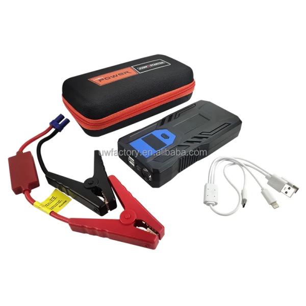 28000mAh 12V 2500A Peak Car Emergency Tool Jump Starter Portable Power Bank with Flashlight and AC400V Rated Output