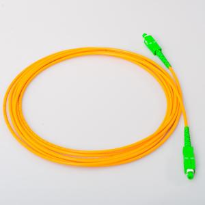 LC/APC 0.9mm Optical Fiber Pigatil Jumper Singlemode Network PVC Fiber Optic