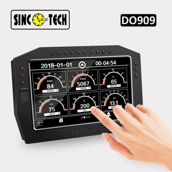 Buy DO909 12v 7 Inch LCD 9VDC Car Racing Dashboard Gauge at wholesale prices