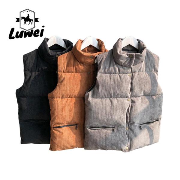Buy Leisure Crop Top Bubble Vest Polyester Utility Cotton Utility Sleeveless at wholesale prices