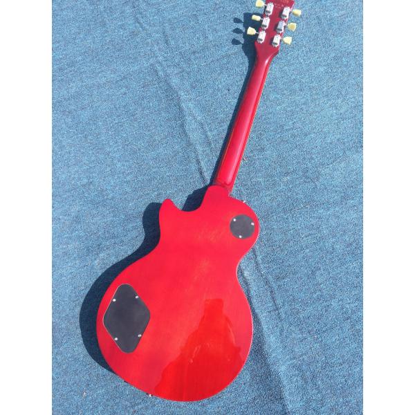 Tiger flame 1959 R9 LP standard electric guitar piece by piece neck body, Tune-o-Matic bridge, FRET binding free deliver