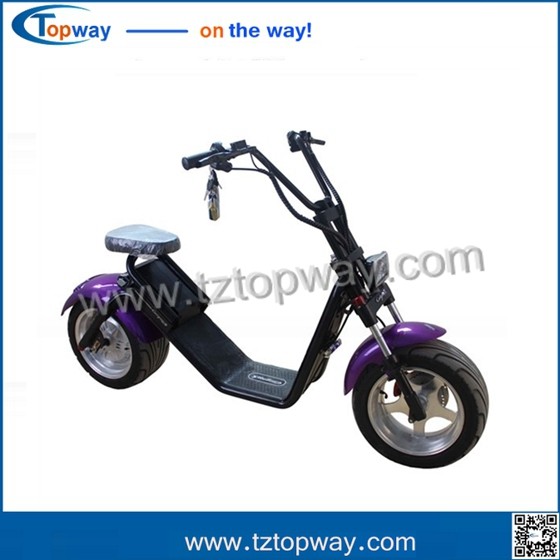 Buy 1000w 12inch 60V 12Ah 45KPH fat tire citicoco electric scooter at wholesale prices