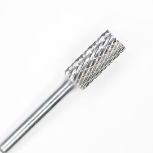 Quality SB-3 Cylindrical End Cut Carbide Burrs 3/8&quot; Cut Dia 1/4&quot; Shank Dia Carbide Rotary Files for sale