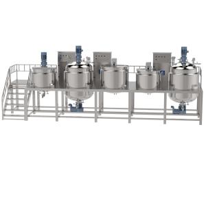 Electricity Heating Vacuum Liquid Mixer Machine For Liquid Detergent Processing