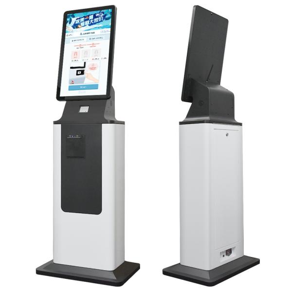 Wall Mounted Self Cashier Machine With 10points Capacitive Touch And Biometric