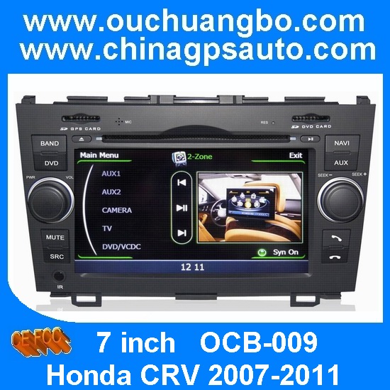 Ouchuangbo GPS DVD Radio for Honda CRV 2007-2011 Wifi DVR Audio Video Player S100 Platform