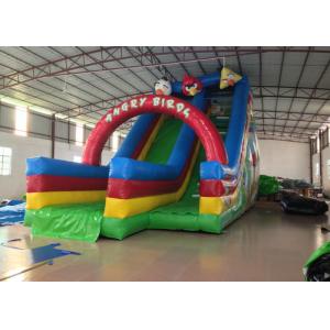 Inflatable Crazy Bird Toddler Water Slide , Attractive Jumping Castle Water