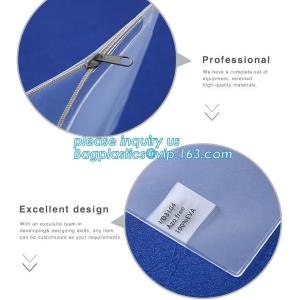 Biodegradable custom colored airline travel clear PVC toiletry bag,Folding