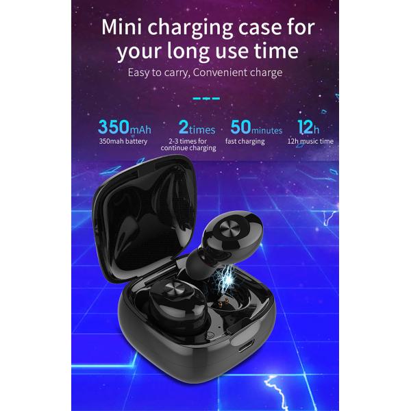 5D Stereo Tws Bluetooth 5.0 Earphone Stereo Wireless Earbus HiFi Sound Sport Earphones Handsfree Gaming Headset