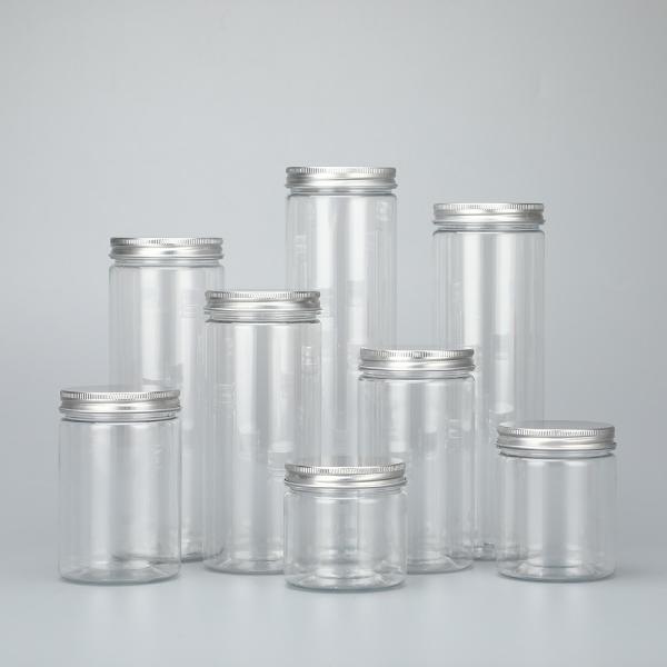 Buy Odorless Customizable Plastic Jar Containers With Aluminum Lid at wholesale prices