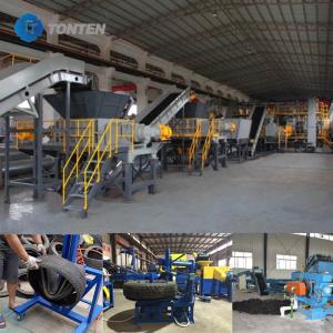Waste Tire Crushing Recycling Line Tire Grinding Machine Rubber Powder