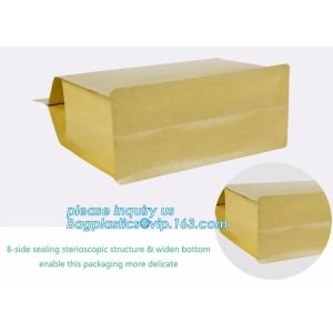 Cookie Standup Bolsas De Papel Para Comida Horizontal Snack Packaging Bags