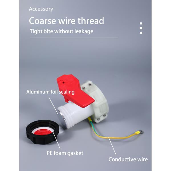 Structure Butterfly Valve Media Water DN50 75MM Plastic HDPE Valve for IBC Water Tank