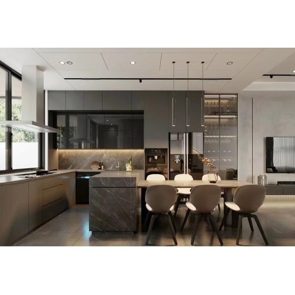 Buy Custom Marble Dining Table Set Hotel Modern Restaurant Banquette Seating at wholesale prices