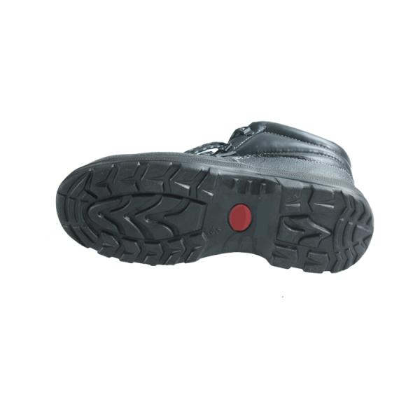 Safety Mid Shoe Black PU/PU Outsole Lace-up Shoes With Lace-up Closure Work Boots Steel Toe