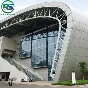 10mm Thickness Aluminum Wall Panels Architectural Suspended Fireproof