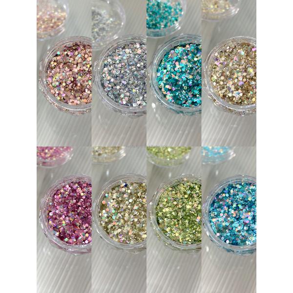 Nail glitters bright Nail polish Fantasy color Spring sequins Aurora nail sequins