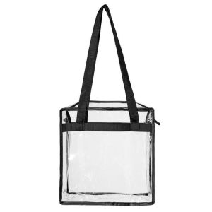 Reusable die cut handles promotional plastic bag, Promotional Items Transparent