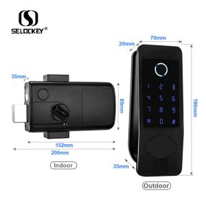 Dual Sided TT Lock App Waterproof Ip65 Bluetooth Smart Locks