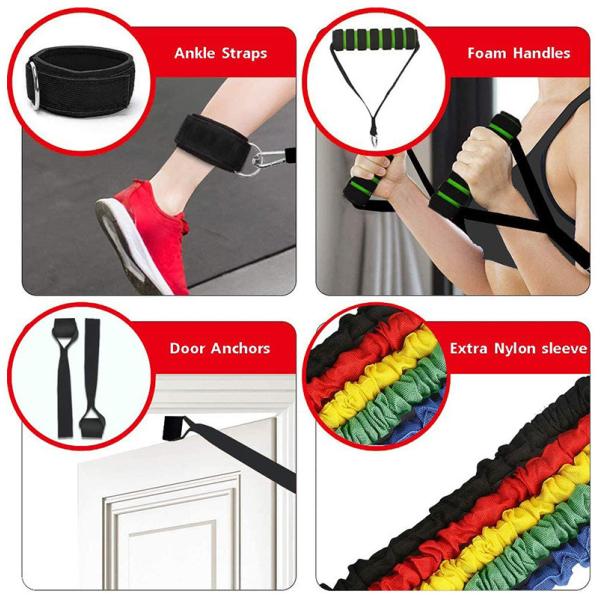 1200mm 100lbs Stretching Rubber Band For Strength Training