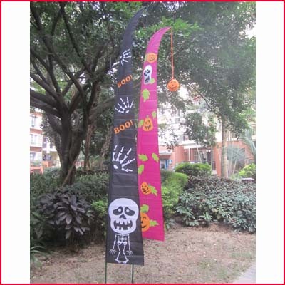 Buy Halloween Garden Flag Skeleton and pumpkin at wholesale prices