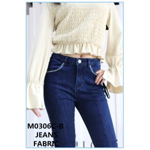 58 59" Width 9.8oz 99 Cotton 1 Elastane Indigo Dyed Denim Fabric Yarn