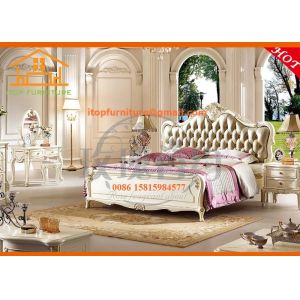 European style french antique beautiful luxury wooden bedroom furniture