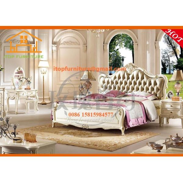 Buy European style french antique beautiful luxury wooden bedroom furniture at wholesale prices
