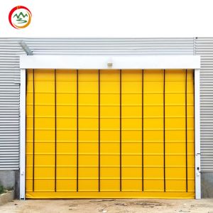 Customized PVC Rolling Shutter Electric Gate Industrial Design Fast Stacking