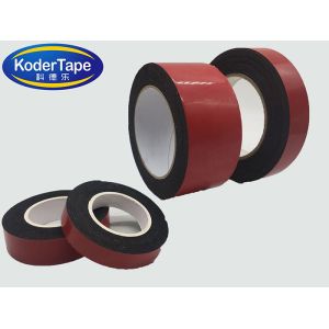 Hotmelt Adhesive Black EVA Single Sided Adhesive Foam Tape In Thickness 1MM