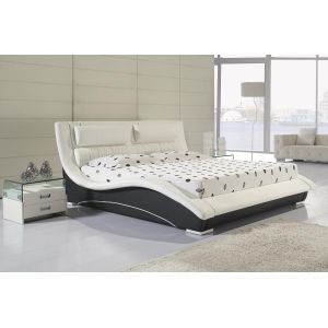 China top sale modern pu leather bed bedroom furniture B07 on sale