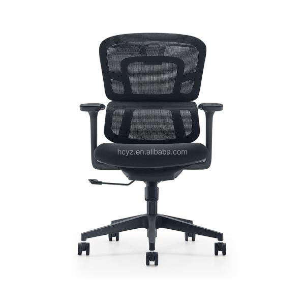 Ergonomic Mesh Fabric Swivel Office Chair with Adjustable Armrest and Conference Room